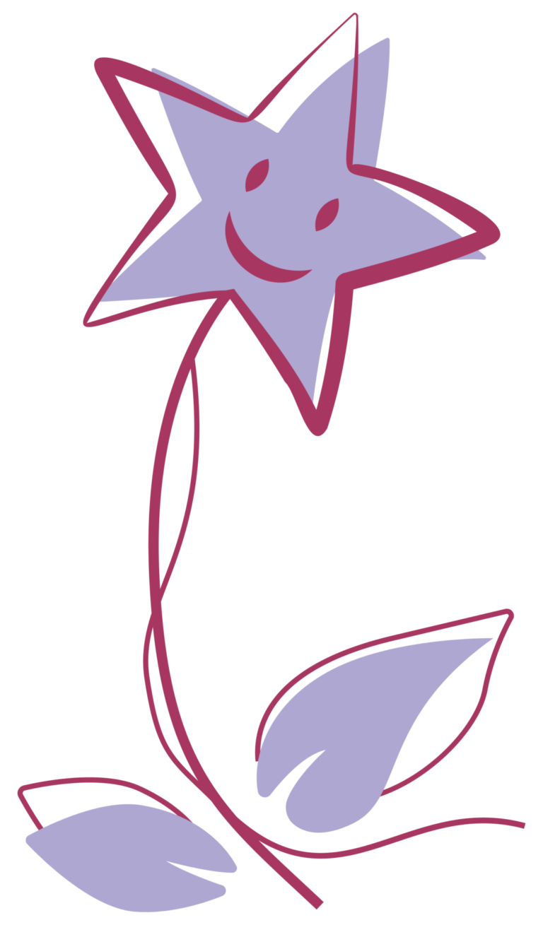 Fleur en étoile du logo Graine d'éveil